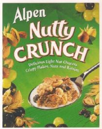 Alpen Nutty CRUNCH Delicious Light Nut Clusters Crispy Flakes, Nuts and Raisins.