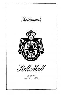 Rothmans Pall Mall DE LUXE LUXURY LENGTH