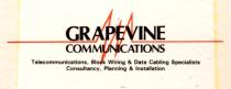 GRAPEVINE COMMUNICATIONS Telecommunications, Block Wiring & Data Cabling specialists Consultancy, Planning & Installation