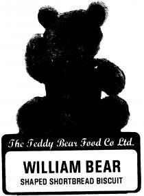 The Teddy Bear Food Co Ltd. WILLIAM BEAR SHAPED SHORTBREAD BISCUIT