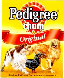 Pedigree chum Original Developed with vets. Top breeders recommend it.