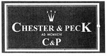 CHESTER & PECK AD MCMXCVI C&P