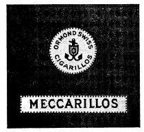 MECCARILLOS ORMOND SWISS CIGARILLOS