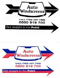 Auto Windscreens CALL FREE ANY TIME 0800 919 700 Get straight to the Point