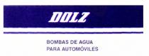 DOLZ BOMBAS DE AGUA PARA AUTOMÓVILES