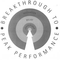 BREAKTHROUGH TO PEAK PERFORMANCE MOTIVATION BELIEF LEADERSHIP