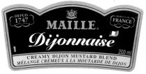 MAILLE Dijonnaise CREAMY DIJON MUSTARD BLEND MÉLANGE CRÉMEUX À LA MOUTARDE DE DIJON