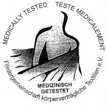 MEDIZINISCH GETESTET MEDICALLY TESTED TESTE MEDICALEMENT Fördergemeinschaft körperverträgliche Textilien e.V.