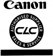 Canon AUTHORISED SUPPLIER SALES & SERVICE CLC