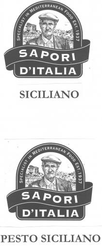 SPECIALIST IN MEDITERRANEAN FOOD EST. l937 SAPORI D'ITALIA SICILIANO