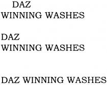 DAZ WINNING WASHES