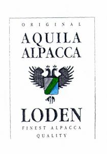 ORIGINAL AQUILA ALPACCA LODEN FINEST ALPACCA QUALITY