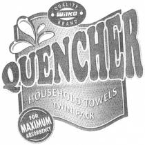 QUALITY WILKO BRAND QUENCHER HOUSEHOLD TOWELS TWIN PACK FOR MAXIMUM ABSORBENCY