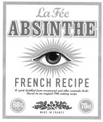 La Fée ABSINTHE FRENCH RECIPE A spirit distilled from wormwood and other aromatic herbs Based on an original 19th century recipe MADE IN FRANCE