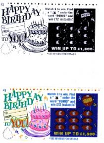 HAPPY BIRTHDAY TO: FROM: TO YOU! Match 3 to win. Find a 