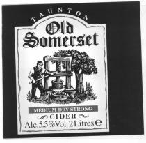 TAUNTON Old Somerset MEDIUM DRY STRONG CIDER Alc.5.5% Vol 2Litres