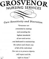 GROSVENOR NURSING SERVICES Care Sensitivity and Discretion 