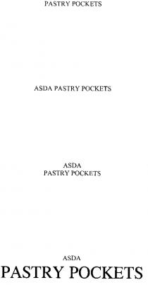 ASDA PASTRY POCKETS