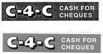 C-4-C CASH FOR CHEQUES