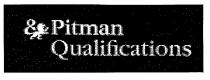 Pitman Qualifications