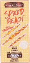 THE ORIGINAL MICKEY FINN'S LIQUOR COMPANY LTD SPiKED PEACH with PassionFruit HINT OF PEACH SPIKED WITH RAW PASSIONFRUIT IMPORTED SCHNAPPS 40% PROOF