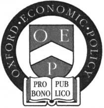 OXFORD·ECONOMIC·POLICY O E P PRO BONO PUB LICO