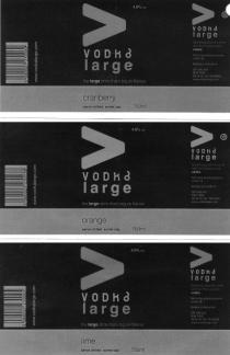 VODKa large the large drink that's big on flavour lime serve chilled screw cap 750ml