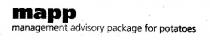 mapp management advisory package for potatoes