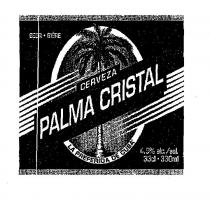 CERVEZA PALMA CRISTAL LA PREFERIDA DE CUBA. BEER.BIERE 4,0% alc./vcl. 33cl.330ml