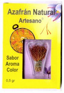 Azafrán Natural Artesano Sabor Aroma Color 0,5 gr