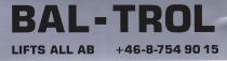 BAL-TROL LIFTS ALL AB +46-8-7549015