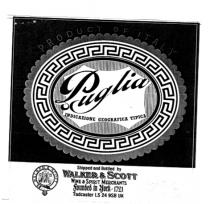 PRODUCT OF ITALY Puglia INDICAZIONE GEOGRAFICA TIPICA Shipped and Bottled by WALKER & SCOTT WINE & SPIRIT MERCHANTS Founded in York 1721 Tadcaster LS 24 9SB UK