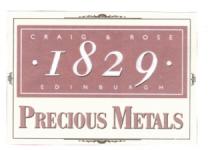 CRAIG & ROSE 1829 EDINBURGH PRECIOUS METALS