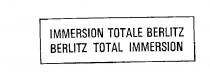 IMMERSION TOTALE BERLITZ BERLITZ TOTAL IMMERSION