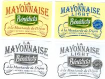 LA MAYONNAISE LIGHT Bénédicta à la Moutarde de Dijon AUTHENTIC FRENCH RECIPE LESS FAT 60% LESS FAT