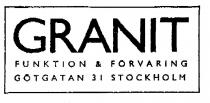 GRANIT FUNKTION & FÖRVARING GÖTGATAN 31 STOCKHOLM