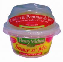 Fleury Michon Sauce n' Mix Lardons & Pommes de Terre Sauce moutarde à l'ancienne