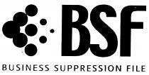 BSF BUSINESS SUPPRESSION FILE