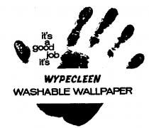 It's a good job its WYPECLEEN WASHABLE WALLPAPER