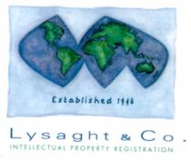 Established 1946 Lysaght & Co. INTELLECTUAL PROPERTY REGISTRATION