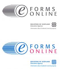 e FORMS ONLINE REGISTERS OF SCOTLAND Executive Agency Information about Scotland's land & property