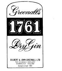 Greenalls 1761 Dry Gin