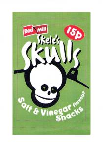 Red Mill 15p Skele's Skulls Salt & Vinegar flavour Snacks