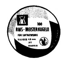 100 RWS MEISTERKUGELN FUR LUFTGEWEHRE KALIBER