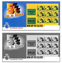 5's in a line The National Lottery BONUS BOX PRIZE WIN UP TO £5,555 5's 5's 5's 5's 5's 5's 5's 5's 5's