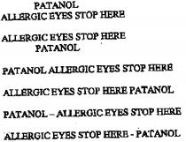 ALLERGIC EYES STOP HER - PATANOL