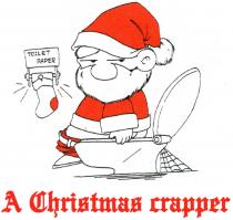 A Christmas crapper