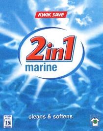 KWIK SAVE 2in1 marine 10 CUPS UP TO 15 WASHES cleans & softens