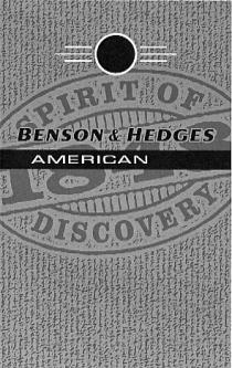 1848 SPIRIT OF DISCOVERY BENSON & HEDGES AMERICAN