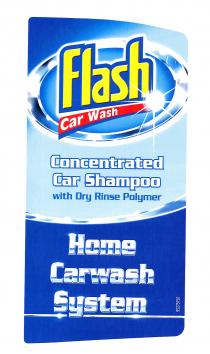 Flash Car Wash Concentrated Car Shampoo with Dry Rinse Polymer Home Carwash System